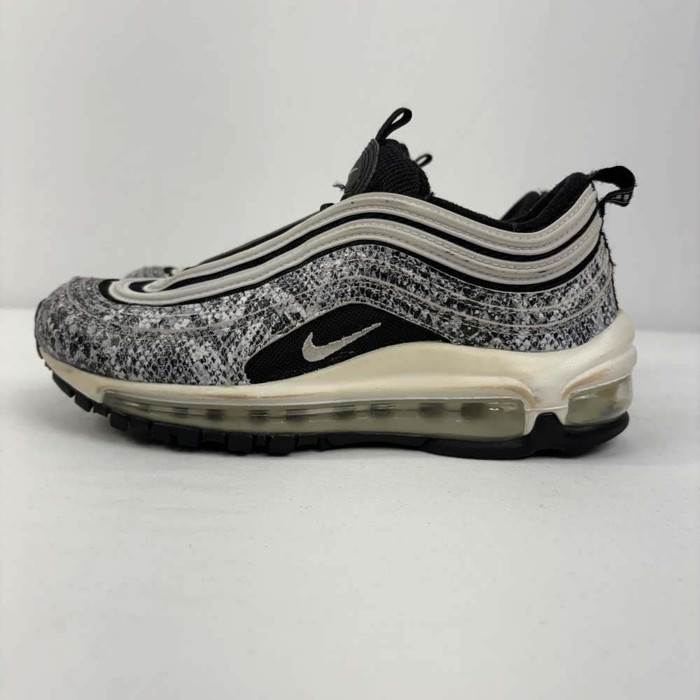 Nike Air Max 97 Cocoa Snake Black White Women's Running Shoes CT1549-001 Size 5